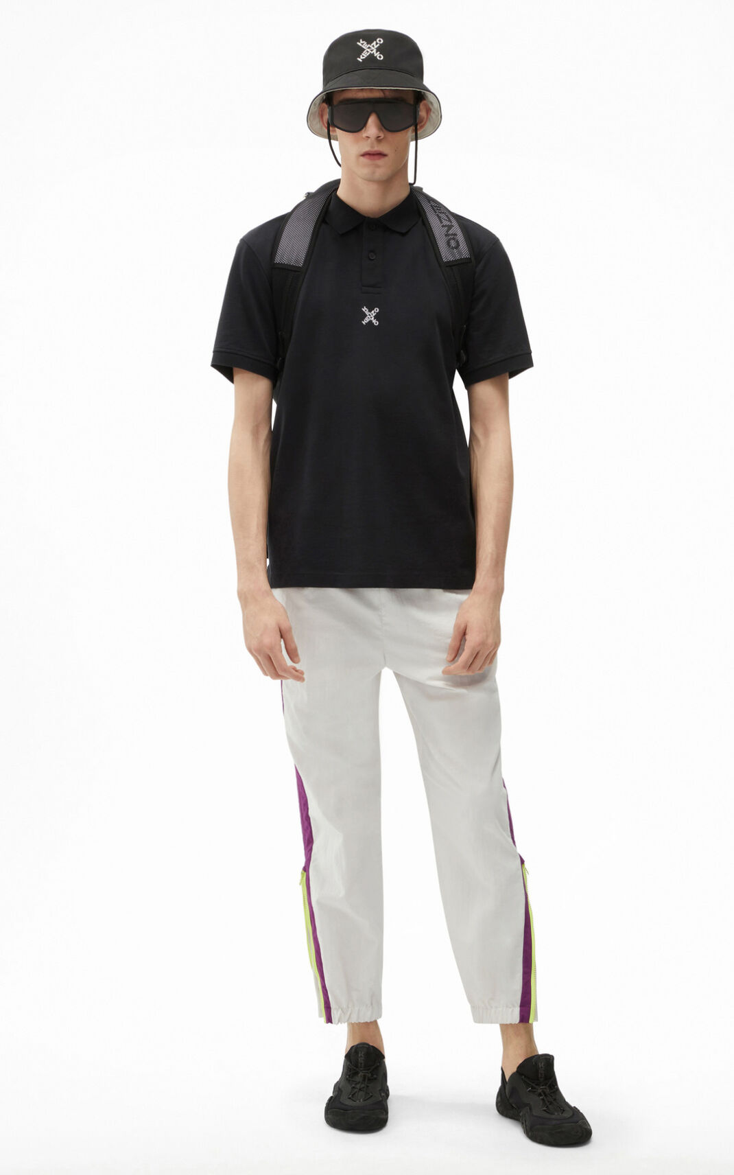 Polo Kenzo Homme Sport Noir FPTXI-4612